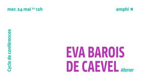 Conf Rence Eva Barois De Caevel Alterner Youtube