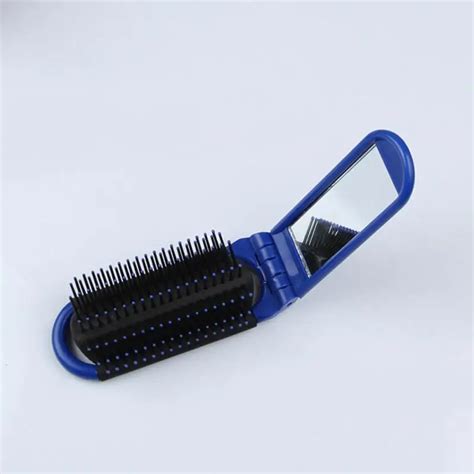 Folding Hair Brush Portable Travel Folding Anti Static Hair Brush With