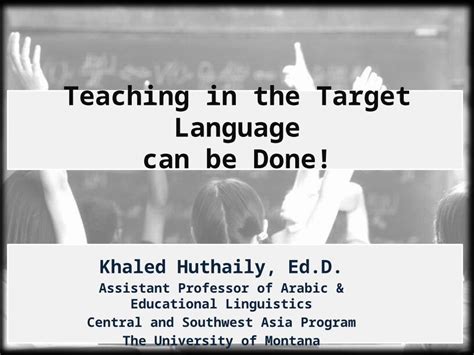 Pptx Khaled Huthaily Edd Assistant Professor Of Arabic