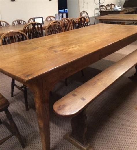 Antique Elm Dining Table Antique Elm Table Big Tables 25m To 3m