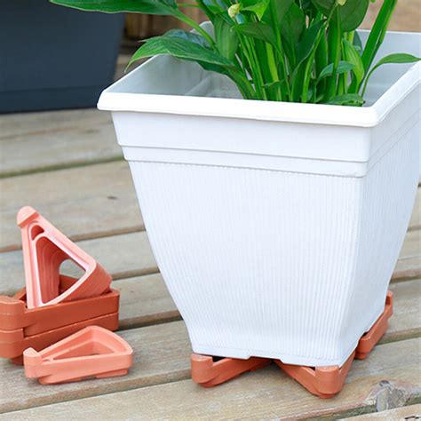 12 24PCS Invisible Low Profile Flower Pot Feet Garden Plant Pot