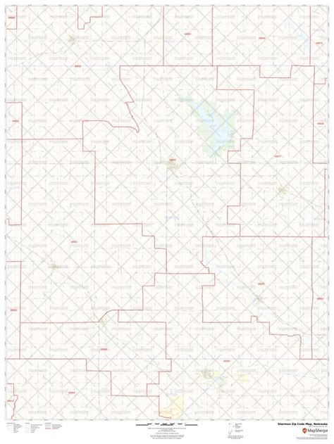 Sherman Zip Code Map Nebraska Sherman County Zip Codes