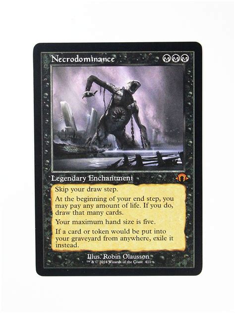 Necrodominance 411 Regular From Modern Horizons 3 Mh3 Mtg Proxy Magic Cardplus