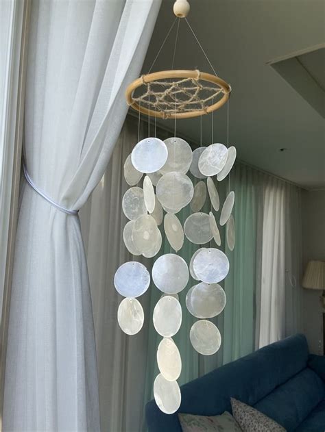 Capiz Shell Wind Chime Capiz Shell Chime Capiz Shell Mobile Shell