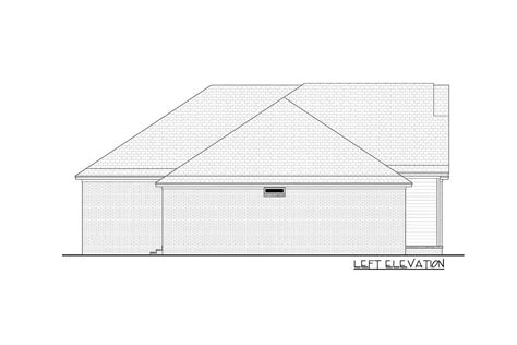 Split Bedroom New American House Plan With Deep Rear Porch Floor