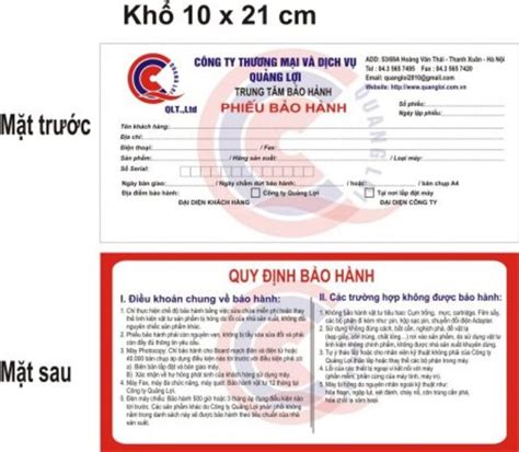 Top 8 mẫu phiếu bảo hành File Word Chuyên Nghiệp Điện Máy VVC Sản