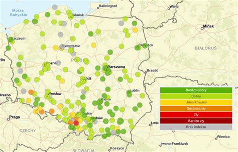 Do Polski wraca smog Szczególnie zagrożone są dwa regiony MAPY