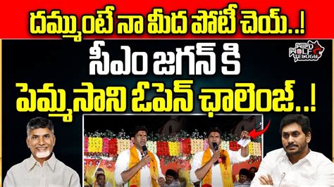 Guntur TDP MP Candidate Pemmasani Chandrasekhar Open Challenge To AP CM