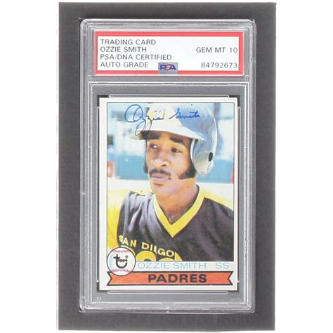 Ozzie Smith Signed 1979 Topps 116 Rc Psa Pristine Auction