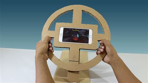 How To Make A Gaming Steering Wheel From Cardboard For Any Smartphone