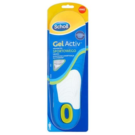 Scholl Gel Activ wkładki żelowe do sportowego obuwia 2 szt Scholl