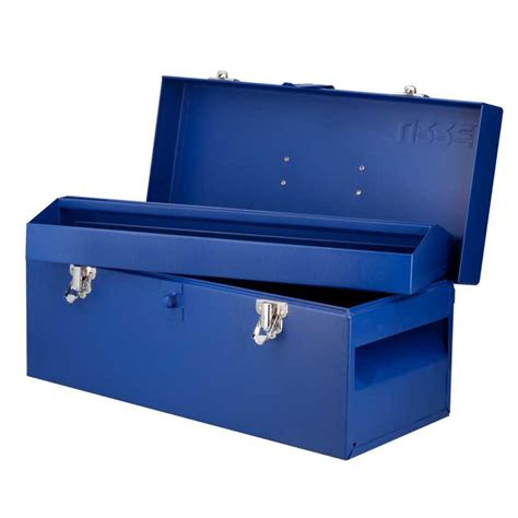 D4A Caja portaherramientas metálica color azul 17 x 7 x 7 Urrea