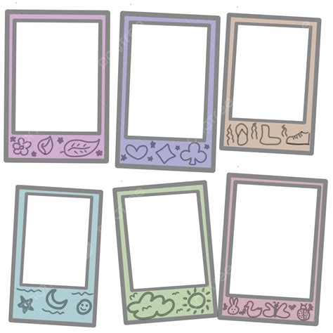 Cute Polaroid PNG Transparent Polaroid Illustrator Cute Style