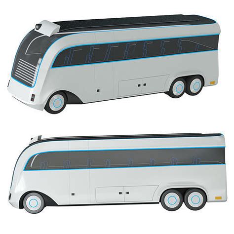 Futuristic Concept Bus D Model Cgtrader