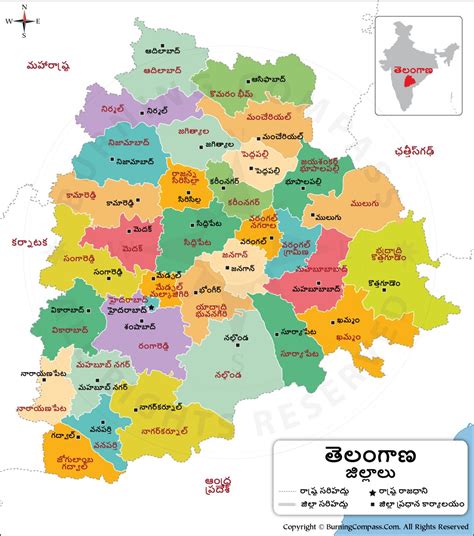 Telangana Map With Districts Selling Discount Kinderwagendeal Nl