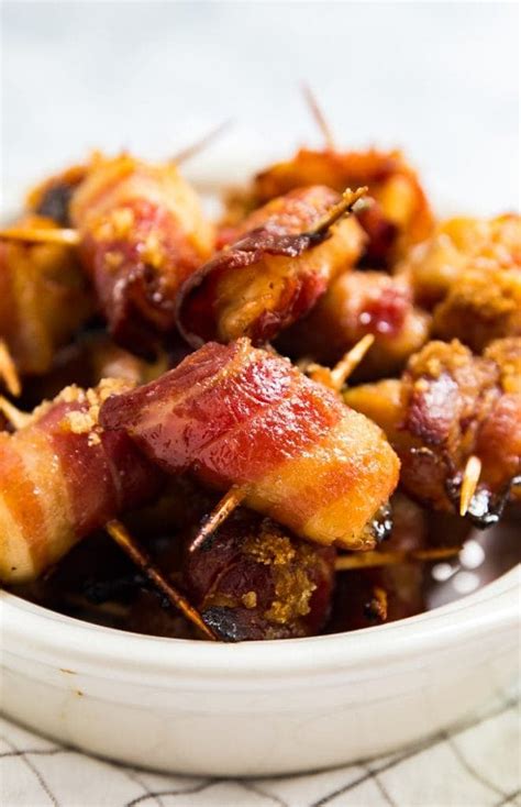 Sweet Bacon Wrapped Chicken Bites