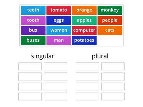 Singular And Plural Group Sort