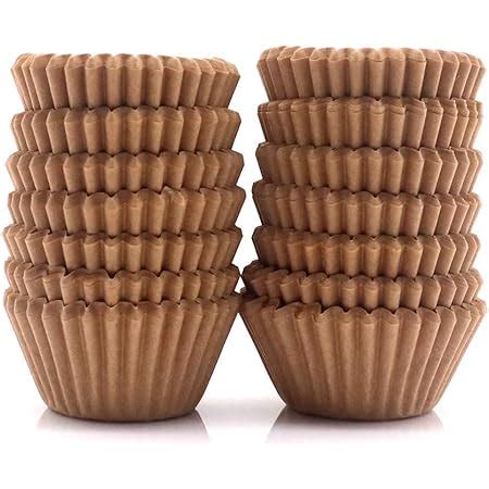 Amazon Mini Cupcake Liners 300 Count Natural Baking Paper Cups 1