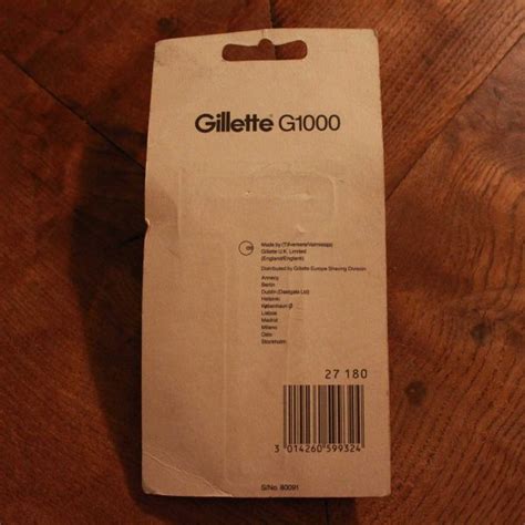 Ancien Rasoir de Sureté Gillette G1000 Papillon NOS Darwin Shaving