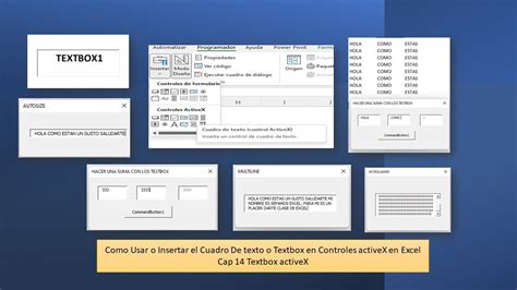 Como Usar O Insertar El Cuadro De Texto O Textbox En Controles Activex