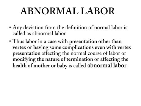 Normal Labor And Stages Of Labor Ppt