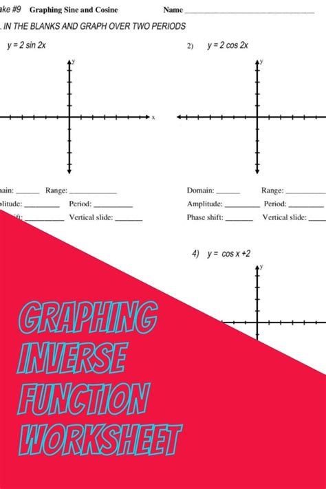 Graphing Inverse Function Worksheet Worksheets Graphing Functions