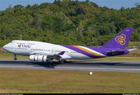 Hs Tgg Thai Airways Boeing 747 4d7 Photo By Alexander Listopad Id 1093310