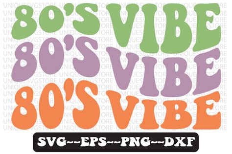 80s Vibe Groovy Retro Svg Design Graphic By Uniquesvgstore · Creative