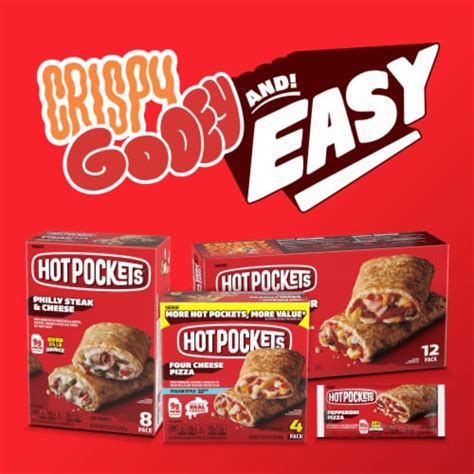 Hot Pockets Four Cheese Pocket Pizza Snack Air Fryer Frozen Sandwiches 4 Pack 17 OZ Ralphs