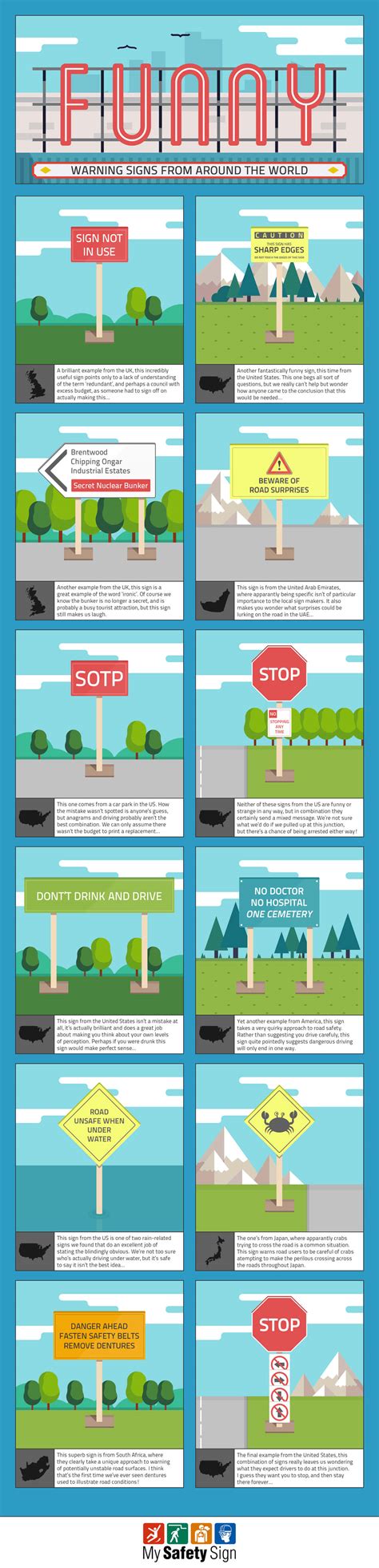 Funny Safety Signs From Around The World [INFOGRAPHIC] [INFOGRAPHIC