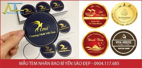 Mẫu InTem Nhãn Yến Sào Đẹp Sang Trọng Thiết Kế Miễn Phí