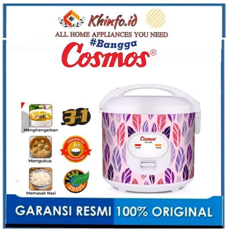 Jual Rice Cooker Cosmos CRJ 323 Kapasitas 1 8L Rice Cooker 3in1 Anti