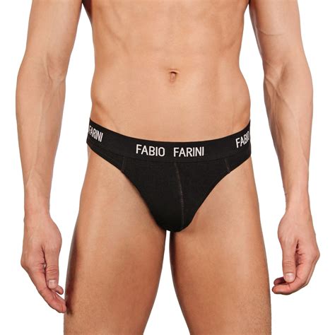 4er Pack Fabio Farini String Baumwolle Rise Trunk Herren Unterwäsche