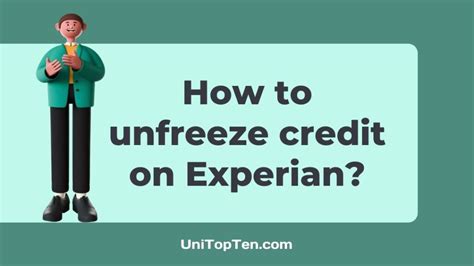 How To Unfreeze Credit On Experian Lift Freeze UniTopTen