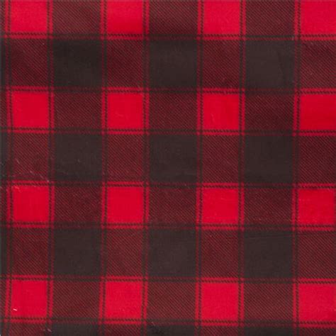 Red Buffalo Check Plaid Minky Fabric By Timeless Treasures Modes4u