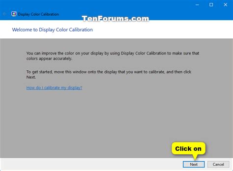 Calibrate Display Color in Windows 10 | Tutorials