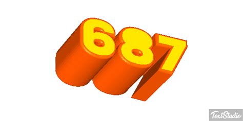 687 Number Animated GIF Logo Designs