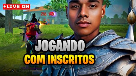 FREE FIRE AO VIVO JOGANDO OS INSCRITOS RUMO AO TOP GLOBAL