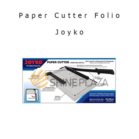 Jual Pemotong Kertas Paper Cutter F4 Folio Joyko Pc 2638 Shopee