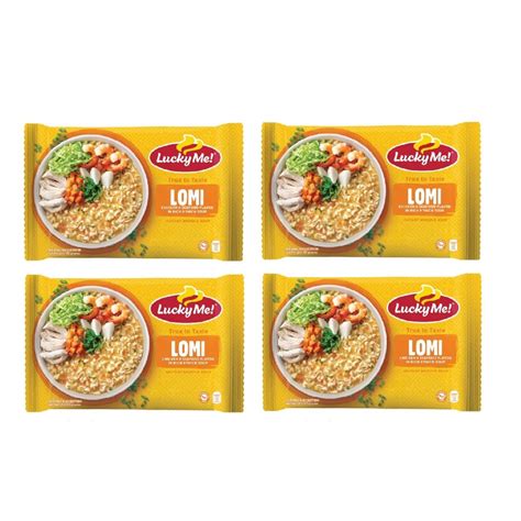 Lucky Me Instant Noodle Soup Lomi Seafood And Vegetable Flavor G