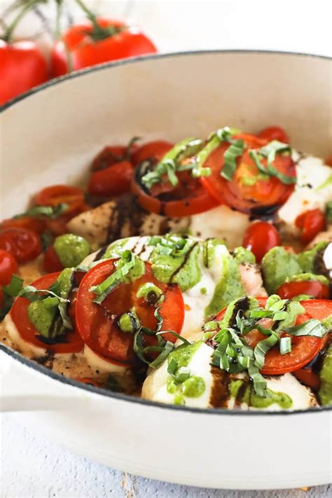 Healthy Oven Baked Chicken Caprese Realgoodrecipes