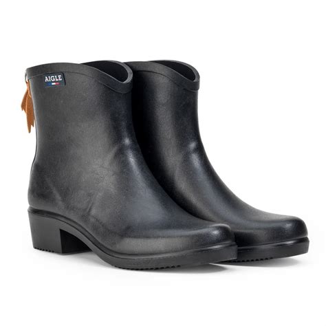 Wellies Aigle Women Miss Juliette Bottillon Noir Etrias Brands