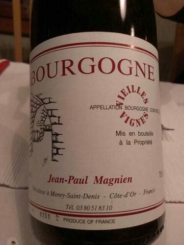 Domaine Stephane Magnien Vieilles Vignes Bourgogne Vivino US