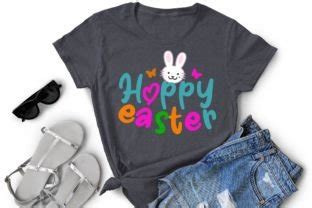 Hoppy Easter SVG Shirt Bunny Graphic By LMY Creative Fabrica