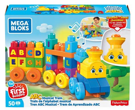 Fisher MEGA BLOKS Klocki POCIĄG ABC Z DŹWIĘKAMI 7562309417