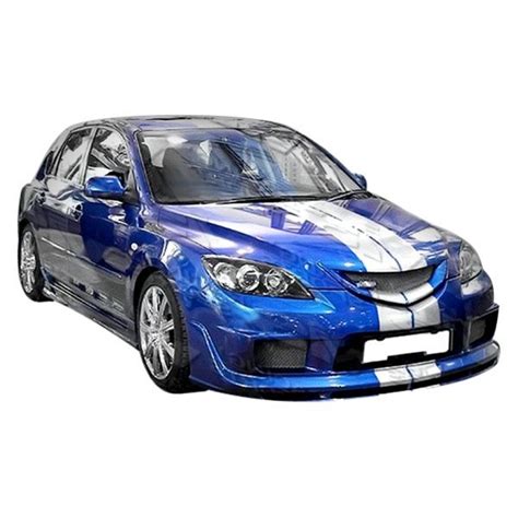 VIS Racing Mazda 3 Hatchback 2005 K Speed 2 Style Fiberglass Bumpers