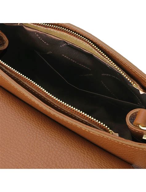 Geanta Dama Piele Naturala Coniac Tuscany Leather Tl Bag