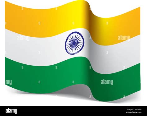 India Flag Vector Illustration Stock Vector Image Art Alamy