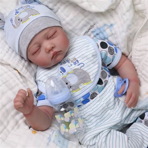 CHAREX Sleeping Reborn Baby Dolls 22 Inch Lifelike Newborn Baby Boy