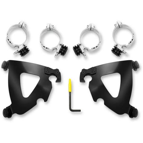 Memphis Shades Trigger Lock Mount Kit For Road Warrior Fairing Black